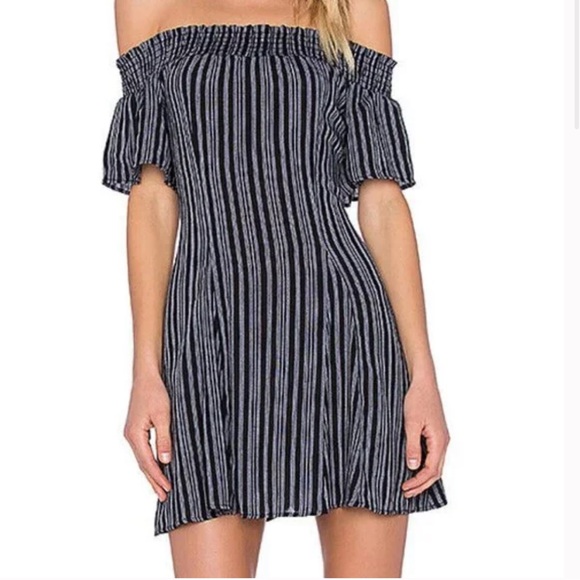 Privacy Please x REVOLVE Women's Nadeau Dress in Domino Stripe Size S - Picture 1 of 9